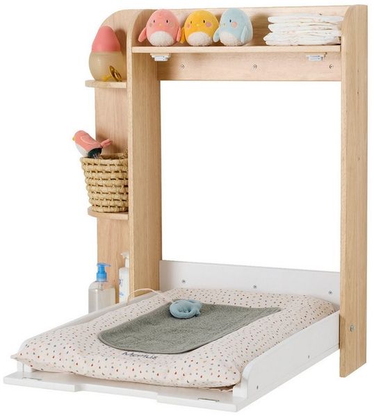 vertbaudet Wickeltisch Wandwickeltisch mit Stauraum, klappbar, klappbar