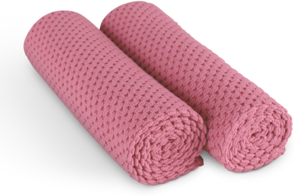 Premium Geschirrtuch 300g/m² - Microsensation - 60x40cm ( Rose / 4er Pack ) Reinigungstücher Mikrofasertuch - super saugfähige Küchentücher