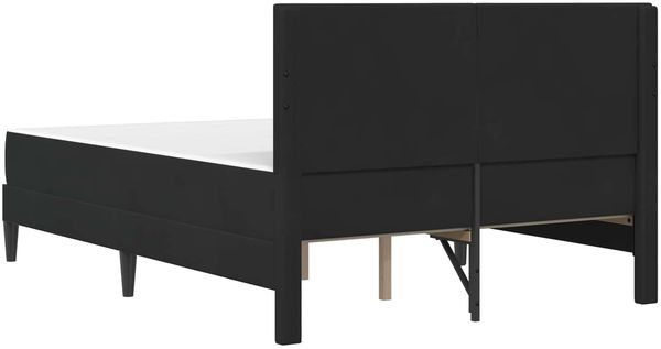 vidaXL Bettgestell mit Matratze vidaXL Schwarz 120 x 190 cm Samt 3415040 Bild 8