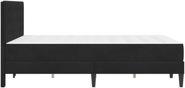 vidaXL Bettgestell mit Matratze vidaXL Schwarz 120 x 190 cm Samt 3415040 Bild 7