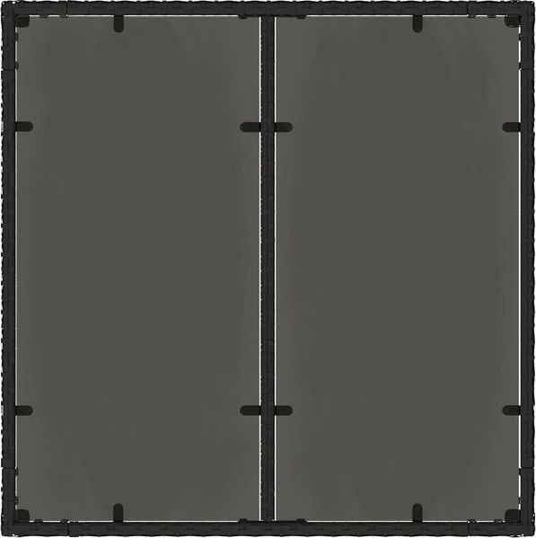 vidaXL Garten Essgruppe 3 pcs Schwarz Poly-Rattan 3334855 Bild 8
