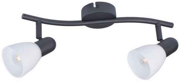 Rabalux Deckenleuchten Soma Deckenstrahler 2xE14 schwarz, ohne Leuchtmittel, E14 Glühbirnengewinde, IP20
