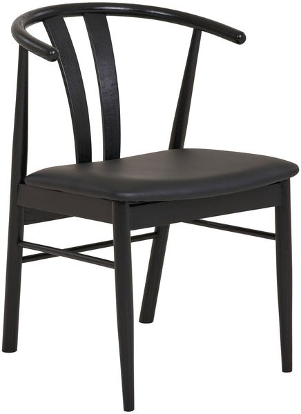 Armlehnstuhl >Artenara< (2er-Set) in Schwarz gefärbt - 54x77x60 (BxHxT)