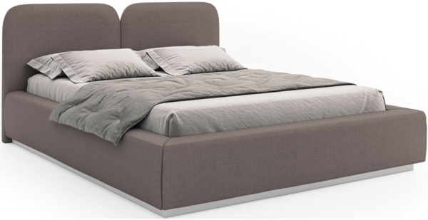 Selsey 'Comoves' Polsterbett 140x200 mit Chenillebezug, Bettkasten und Lattenrost, Braun