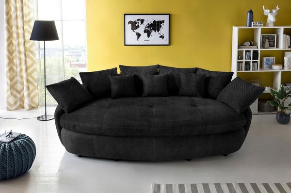 COTTA Big-Sofa Aruba, gemütliches Megasofa in XXL in organischer Form mit vielen Kissen