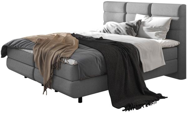 Boxspringbett Symphony, Grau, 160 x 200 cm