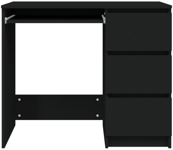 vidaXL Schreibtisch Schwarz 90x45x76 cm Holzwerkstoff 801374 Bild 4