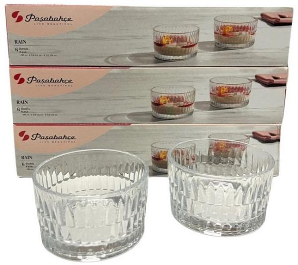 Pasabahce 6er Set Glasschale Knabberschale Snackschale Desserschal Nusschalee