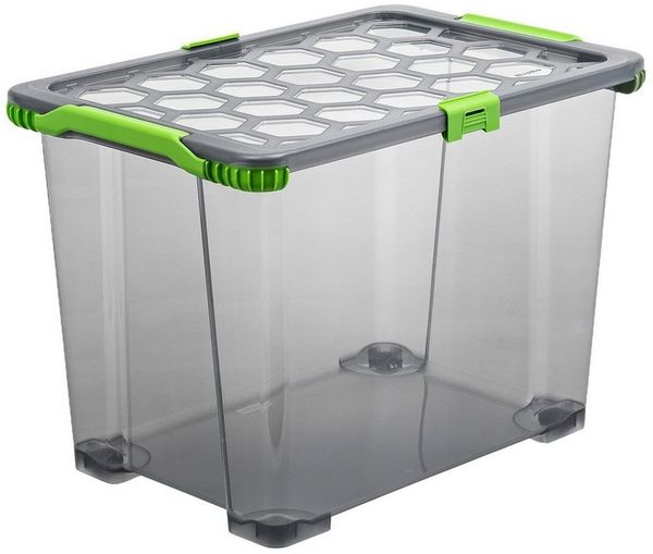 ROTHO Aufbewahrungsbox Evo Total Protection 65l Kiste mit Deckel und Räder Bild 2