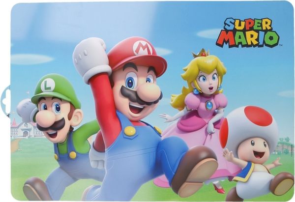Super Mario Platzdeckchen Kinder Tischset 43 x 28,1 cm zum Schutz der Tischfläche