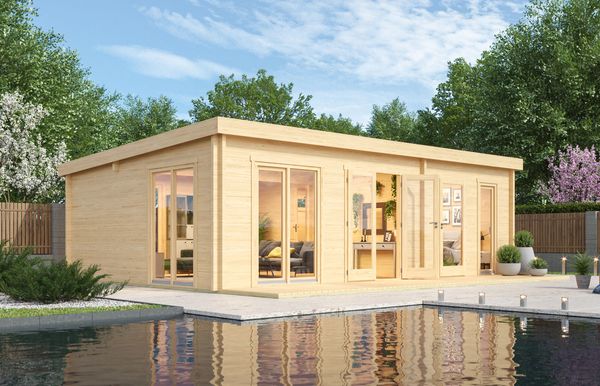 Fjordholz Gartenhaus Modell Henning 44 Natur