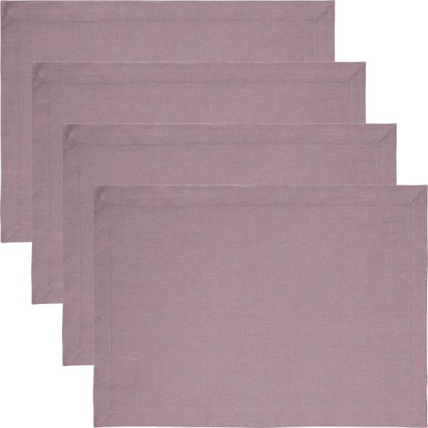 REDBEST Platzset Tischset "Tulsa" 4er-Pack, Baumwolle Uni