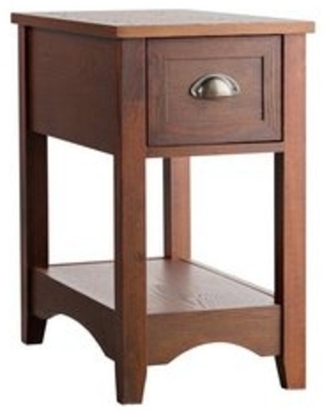 KOMFOTTEU Beistelltisch Nachttisch (1-St), mit Schublade und offenem Regal Bild 6