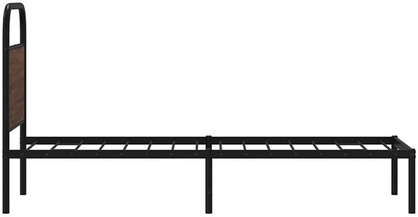 vidaXL Bettgestell ohne Matratze 80x200 cm Braun Eichen-Optik 4100298 Bild 6