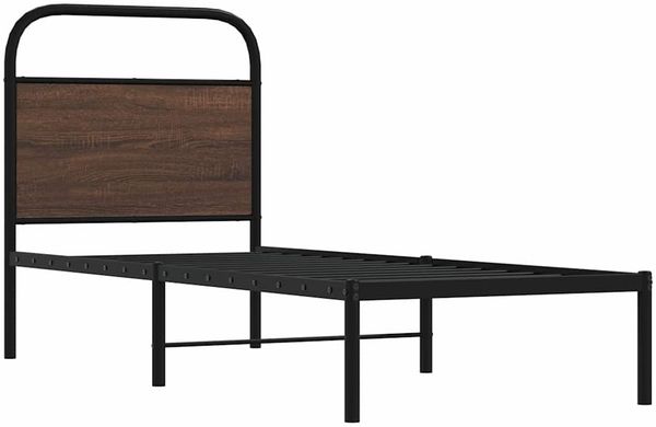 vidaXL Bettgestell ohne Matratze 80x200 cm Braun Eichen-Optik 4100298 Bild 3