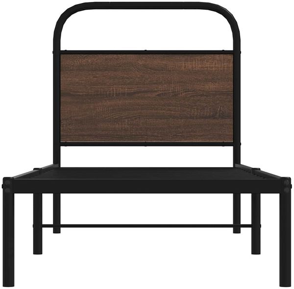 vidaXL Bettgestell ohne Matratze 80x200 cm Braun Eichen-Optik 4100298 Bild 5