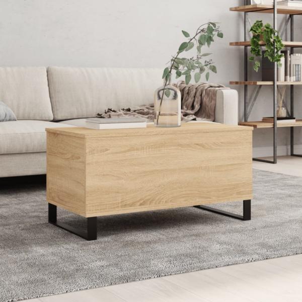 vidaXL Couchtisch Sonoma-Eiche 90x44,5x45 cm Holzwerkstoff 830983