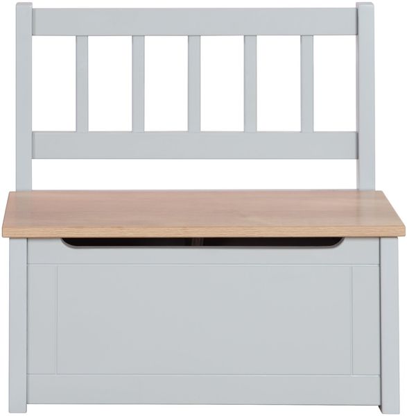 roba Kindertruhenbank 'Woody' - mit Deckelbremse & beschichteter Oberfläche - Holz natur / Taupe Bild 3