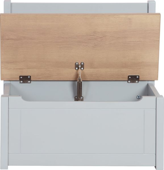 roba Kindertruhenbank 'Woody' - mit Deckelbremse & beschichteter Oberfläche - Holz natur / Taupe Bild 6