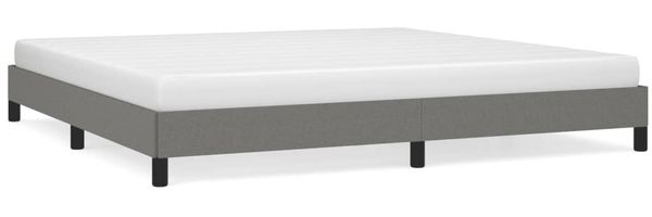 Bettgestell Dunkelgrau 200x200 cm Stoff [346745] Bild 2