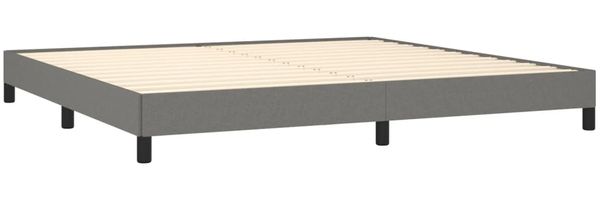 Bettgestell Dunkelgrau 200x200 cm Stoff [346745] Bild 4