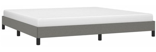 Bettgestell Dunkelgrau 200x200 cm Stoff [346745] Bild 3