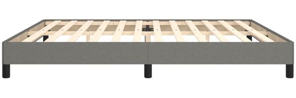 Bettgestell Dunkelgrau 200x200 cm Stoff [346745] Bild 6