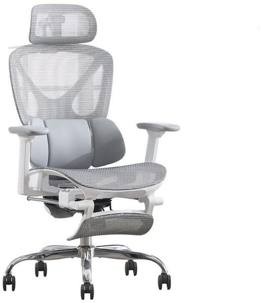 WAHSON OFFICE CHAIRS Bürostuhl Ergonom. Bürostuhl: Kopf-,Arm-,Lendenstütze,Fußstütze,90–135° Neigung