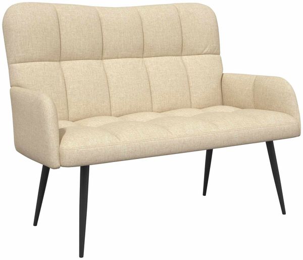 vidaXL 2-Sitzer Sofa Creme 115 x 61 x 87 cm Stoff 42028936 Bild 2