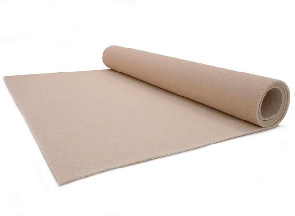 Primaflor-Ideen in Textil Läufer PODIUM, Made in Belgium, rechteckig, Höhe: 2,6 mm, Breite 100 cm, robuster Nadelfilz, Uni-Farben