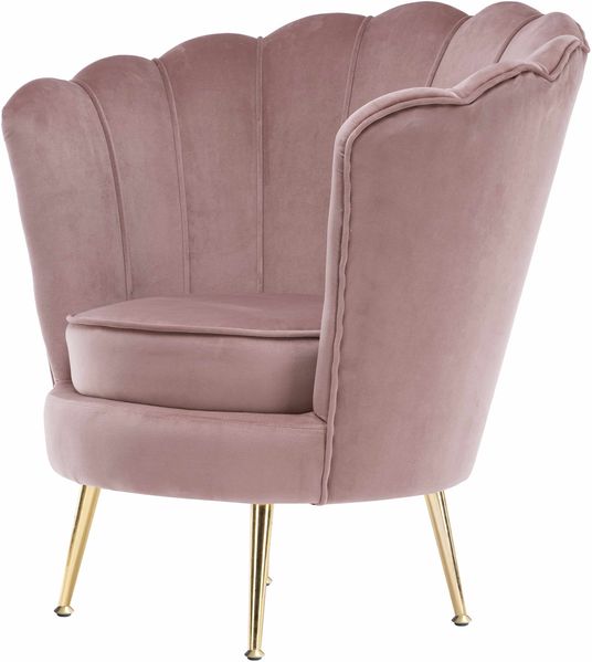 Edler Designerstuhl – Samt & Goldgestell für Luxus & Komfort