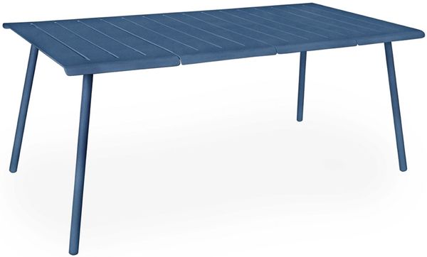 Vapio Outdoortisch Aluminium 180x90x74 cm Rauchblau