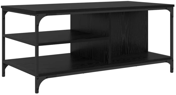 vidaXL Couchtisch Schwarz Eichen-Optik 100 x 50 x 45 cm Holzwerkstoff 886242