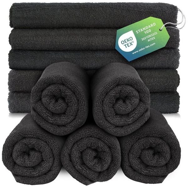 Slummer Seiftuch 10er Set Seiftücher Gesichtshandtücher 30x30 cm Waschlappen, Frottier - 100% Baumwolle (Set, 10-St), Gesichtstuch