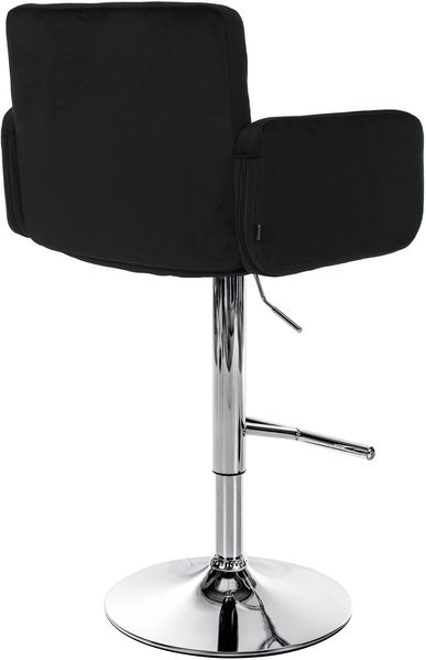 CLP 2er Set Barhocker Los Angeles Samtbezug höhenverstellbar drehbar bis 150 kg,schwarz chrom Bild 6