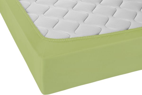 Castell Jersey-Stretch-Spannbetttuch 0077113, pistaziengrün, 1x 180x200 cm - 200x200 cm Bild 2