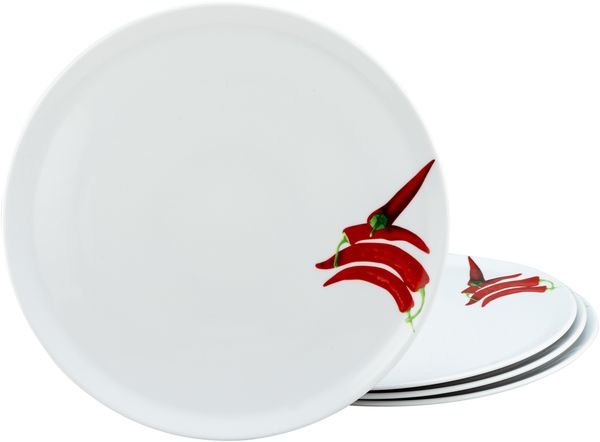 Kräuter Chili, Pizzateller 4-tlg (mo)