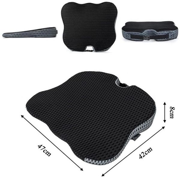 TUWENA Sitzkissen Rutschfestes Autositzkissen,Memory Foam Sitzkeilkissen,Keilkissen Auto, zur Sitzerhöhung & Haltungssupport,Rücken- und Ischiasschmerzen