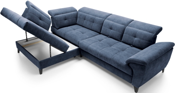 ELTAP 'Inferne' Ecksofa, Dunkelblau, 107 x 210 x 297 cm Bild 10