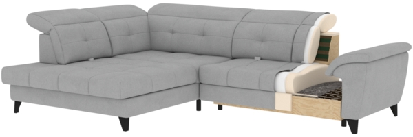 ELTAP 'Inferne' Ecksofa, Dunkelblau, 107 x 210 x 297 cm Bild 12