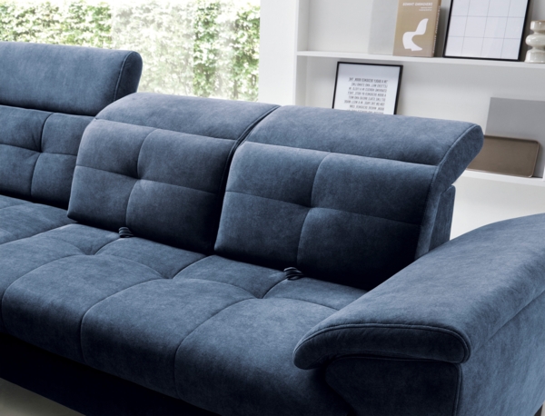 ELTAP 'Inferne' Ecksofa, Dunkelblau, 107 x 210 x 297 cm Bild 7