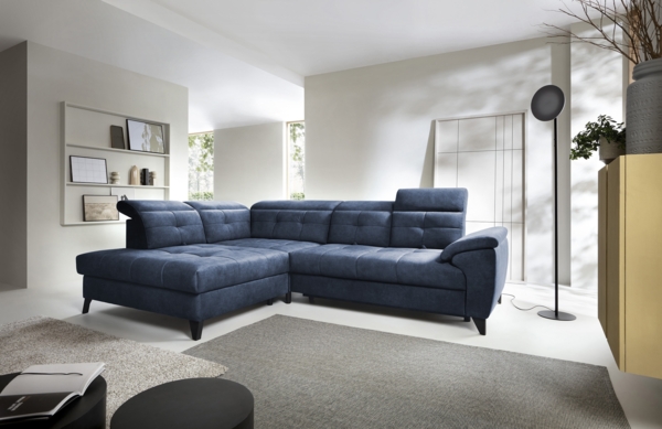 ELTAP 'Inferne' Ecksofa, Dunkelblau, 107 x 210 x 297 cm Bild 4