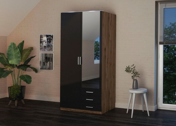 priess Kleiderschrank Amsterdam, viel Stauraum durch viele Schubkästen mit oder ohne LED-Beleuchtung