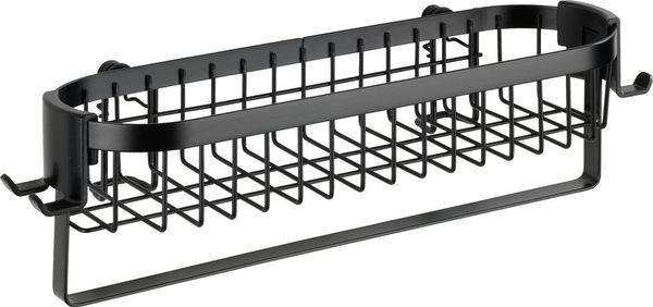 WENKO Wandablage mit Haken Classic Plus schwarz