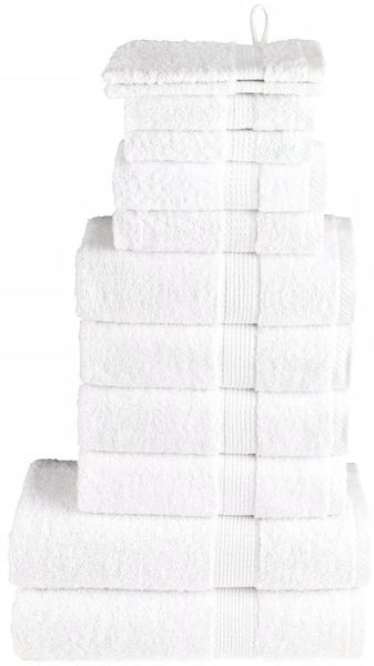 vidaXL 12 tlg. Premium-Handtuch-Set SOLUND Weiß 600 g/m² 137570