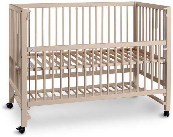 Tissi Beistelbett Hajo / Babybett Seidenbeige