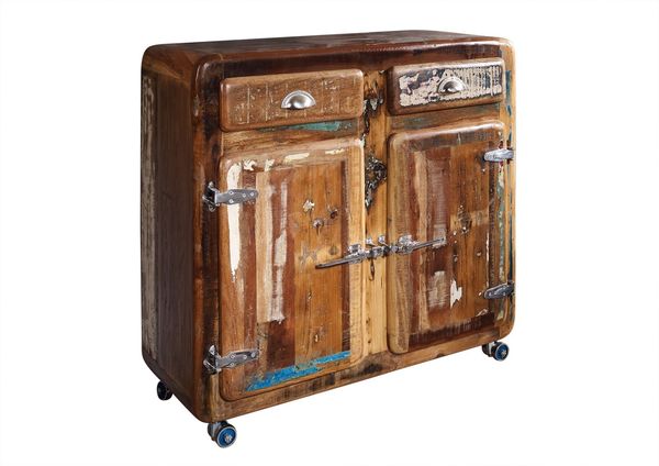 Kommode Altholz 90x40x90 mehrfarbig lackiert FREEZY #37