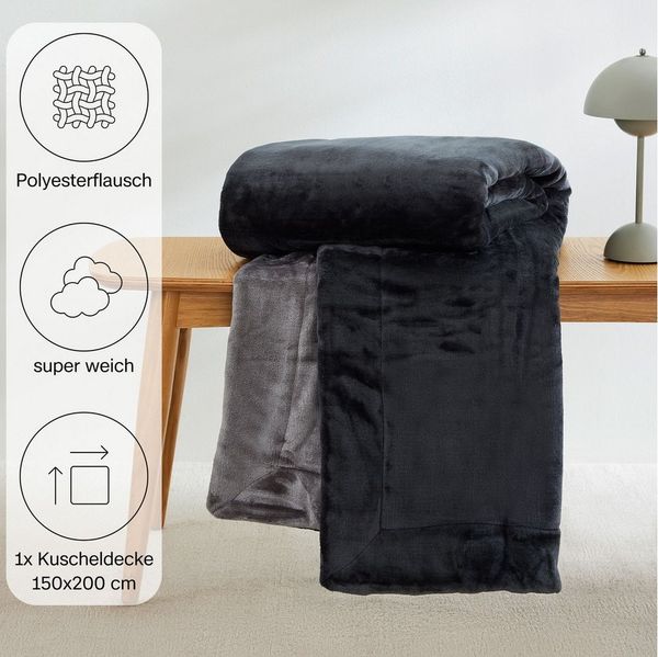 Wohndecke Doublesoft, Kuscheldecke, Deal, Kissen geschenkt!, s.Oliver, Kuscheldecke, mit GRATIS-Zugabe: 2x Kissenhülle, mit Reißverschluss