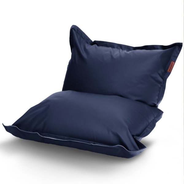 Green Bean® XXL Riesen-Sitzsack aus Kunstleder mit EPS Perlen Füllung - 140 x 180 cm 380 Liter - Bean Bag - - Dunkelblau