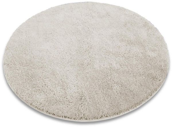 Karat Badematte Bari Hazy, Rund, Badteppich, Viele verschiedene Farben & Größen, Höhe 30 mm, Weicher & dichter Flor, Polyester, Mikrofaser, Rund, besonders weich durch Mikrofaser